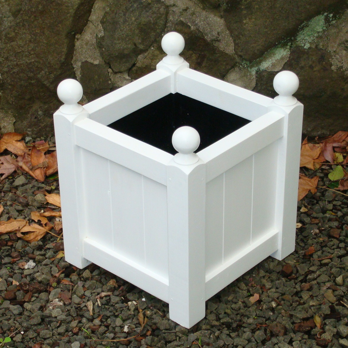 Square Box Outside Small White Square | PlanTub NZ | Planter Boxes & BoxSeat Indoor ...