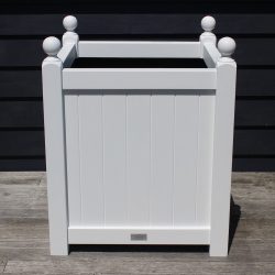 Extra Large Classic Arctic White Planter - front top view